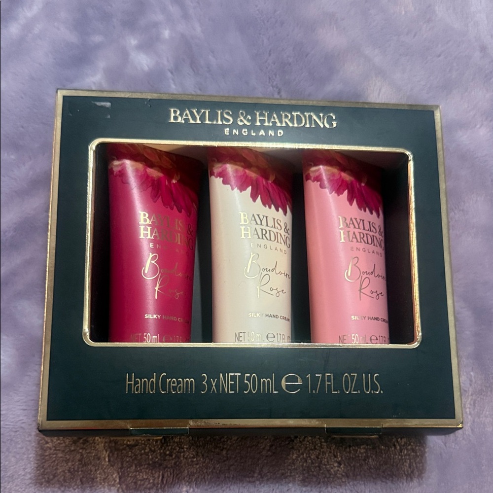 Baylis & Harding Hand Cream Set - Pink and Cream